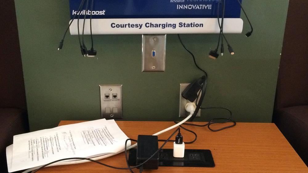 Charging stations installed in University Libraries Penn State University